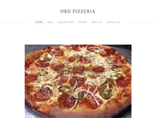 Tablet Screenshot of ordpizzeria.com